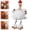 White, variant on Thanksgiving Turkey Figurine, Handmade Fall Festival Tabletop Decoration -WH