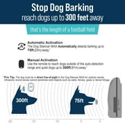 Good Life Rechargeable Waterproof Bark Control Training Aid with Adjustable Strap, Blue