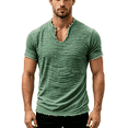 thumbnail image 7 of Mens Polo Shirts Short Sleeve Summer Oversized Fit Button Down Clothing Big and Tall Casual Work Shirts, 3XL, 7 of 7