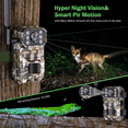 thumbnail image 5 of AUOSHI 4G LTE Cellular Trail Camera Wireless, 4K Solar Powered Game Camera with Night Vision Motion Activated IP66 Waterproof, Hunting Security Camera with SIM Card, 120°Wide Angle, 5 of 7