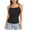Black A, variant on Summer Tank Tops for Women Lace Trim Crew Neck Backless Cami Tops Sleeveless Fitted Camisole for Layering