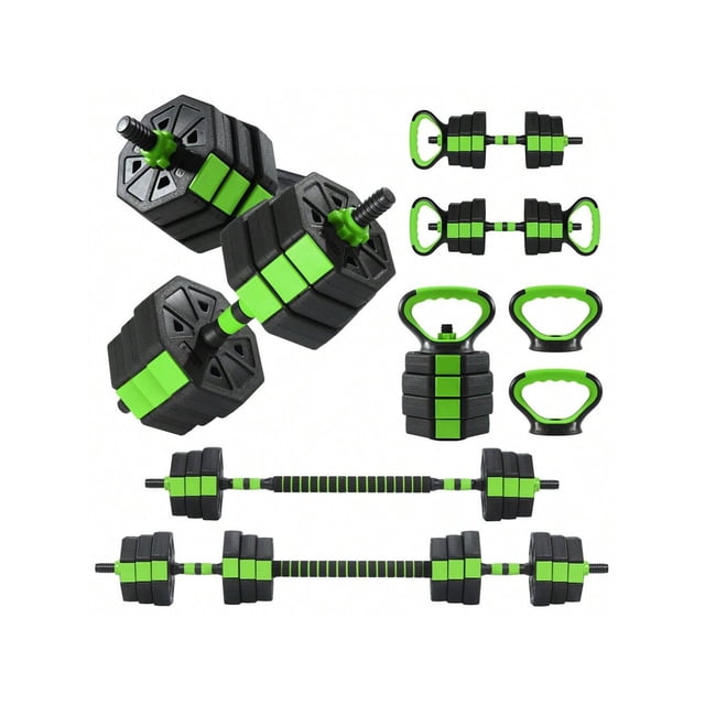 Bingirl 3 - In - 1 Octagonal Adjustable Dumbbell Set, 44 Lbs Free Weights Dumbbells with Anti - Slip Handle for Men and Women, Versatile Dumbbells Set of 2 with Connector, Perfect for Home Gym