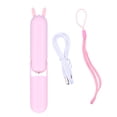 thumbnail image 3 of Ventilador de mano, portátil, plegable, mini dispositivo de refrigeración con linterna de emergencia, color rosa, 3 of 5