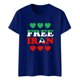 thumbnail image 1 of Tops de Cuello Alto para las Mujeres Amante Impreso Camiseta de Manga Corta, Uso Diario Casual, 95% Poliéster 5% Spandex, Tops de Cuello Redondo para las Mujeres, 1 of 5