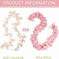 thumbnail image 4 of BNNG ‌Artificial Cherry Blossom Garland – Hanging Silk Flower Vine for Wedding, Party & Home Decor – Kawaii Pink Cherry Blossom for Wall, Ceiling & Spring-Themed Events‌, 4 of 9
