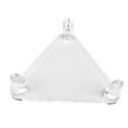 thumbnail image 1 of Milaget 1pc Deluxe Transparent Ball Display Stand 3 Peg Rugby Basketball Football Holder, 1 of 8
