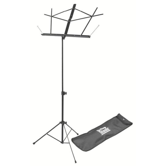 On-Stage SM7122BB Compact Sheet Music Stand (Black, with Bag)