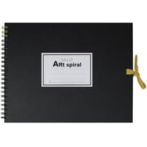 Maruman S312-05 Sketchbook F2 Art Spiral Drawing Paper, Thick, Black, 24 Sheets