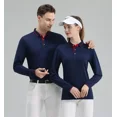 thumbnail image 3 of Playera Tipo Polo Manga Larga Con Licra Slim Fit Moda, 3 of 8
