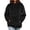 Black, variant on Tqcoqu Women's Warm Double-Sided Fleece Hoodie,Oversized Kangaroo Pocket Long Sleeve Sweatshirt,Army Green Women's S-XXL