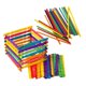 thumbnail image 5 of 80 Pcs Assorted Color Popsicle Sticks for DIY Craft Projects Wood stir paint stick 4.33 inches, 5 of 5