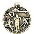 thumbnail image 2 of Track & Field Medals, 2" Gold Diecast Track & Field Medal Award 100 Pack, 2 of 2