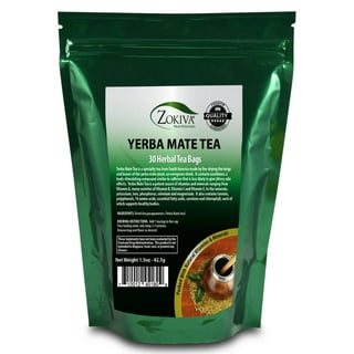  ECOTEAS - Organic Unsmoked Yerba Mate Tea Pure Loose Leaf 1Lb  Detox Hi Caf Energy : Grocery & Gourmet Food