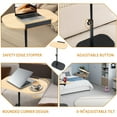 thumbnail image 3 of LIXI 360° Rotating C-Table - Adjustable Table for Laptop, 0-90° Tilt, 55 lbs Capacity (Log Color), 3 of 9