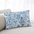 thumbnail image 2 of Blue Paisley Throw Pillow Cover 20 x 36 Inch Decorative Pillow Cover Ethnic Abstract Art Vintage Lumbar Pillowcase Seasonal Rectangle Cushion Case for Couch Sofa Bed Living Room, 2 of 7