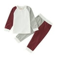 thumbnail image 1 of Sunnyoo Pyjama Ajusté pour Grands Garçons, Haut à Manches Longues et Pantalon, 2 Pcs, 1 of 6