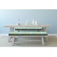 thumbnail image 2 of Pear Bench Pad, Colorful Sketchy Drawn Whole Fruit and Slices Vegan Meal, HR Foam Cushion with Decorative Fabric Cover, 45" x 15" x 2", Teal Apricot, by Ambesonne, 2 of 3