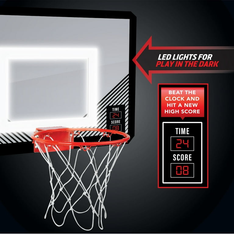 Black Series LED Light-Up Basketball 18 Inch Hoop Sports Black Series LED Light-Up Basketball 18 Inch Hoop Sports
