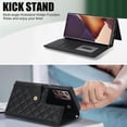 thumbnail image 5 of Case Wallet for Samsung Galaxy Note 20 Ultra, [Wristlet & Crossbody Strap] RFID Blocking 5 Card Slots Stand [Shockproof TPU Shell] PU Leather Magnetic Flip Cover for Note 20 Ultra, Black, 5 of 9