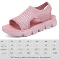 thumbnail image 2 of Sandalias para caminar Sandalias deportivas Sandalias elegantes Mujeres cómodas (36) Rosa, 2 of 9