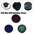 thumbnail image 3 of 1PCS DC4-100V DC LED Digital Display Car Round Two-wire Voltmeter Tester Panel Green, 3 of 3