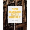 thumbnail image 3 of ArtsyQuotes 15x18 Black Modern Framed Museum Art Print Titled - Estee Lauder Quote: I Worked For It, 3 of 5
