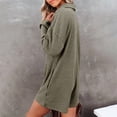 thumbnail image 3 of 2DXuixsh Combinaisons pour Femmes, Col en V, Manches Longues, Short, Mode, Chandail-Over, Taille Haute, Vert, Taille P, 3 of 6