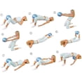 thumbnail image 4 of YISITIAN Exercise Ball Exercise Mat Yoga Ball Base with Resistance Bands Training Balls Yoga Equipment Elastic CJ919-45430, 4 of 9