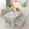 Dengjunhu Christmas Tablecloth and Chair Covers Set Dining Room
