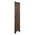 thumbnail image 2 of Milton Greens Stars Inc 4-Panel Wood Arch Room Divider in Antique Brown, 2 of 5