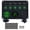 Green, variant on Switch Panel With Dual USB Port 12V Digital Voltmeter Control Switches For Marine Car Boat Caravan Camper RV Accessories