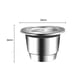 thumbnail image 2 of Cápsula Reutilizable Recargable Acero Inoxidable+Tamper para Nespresso (B), 2 of 7