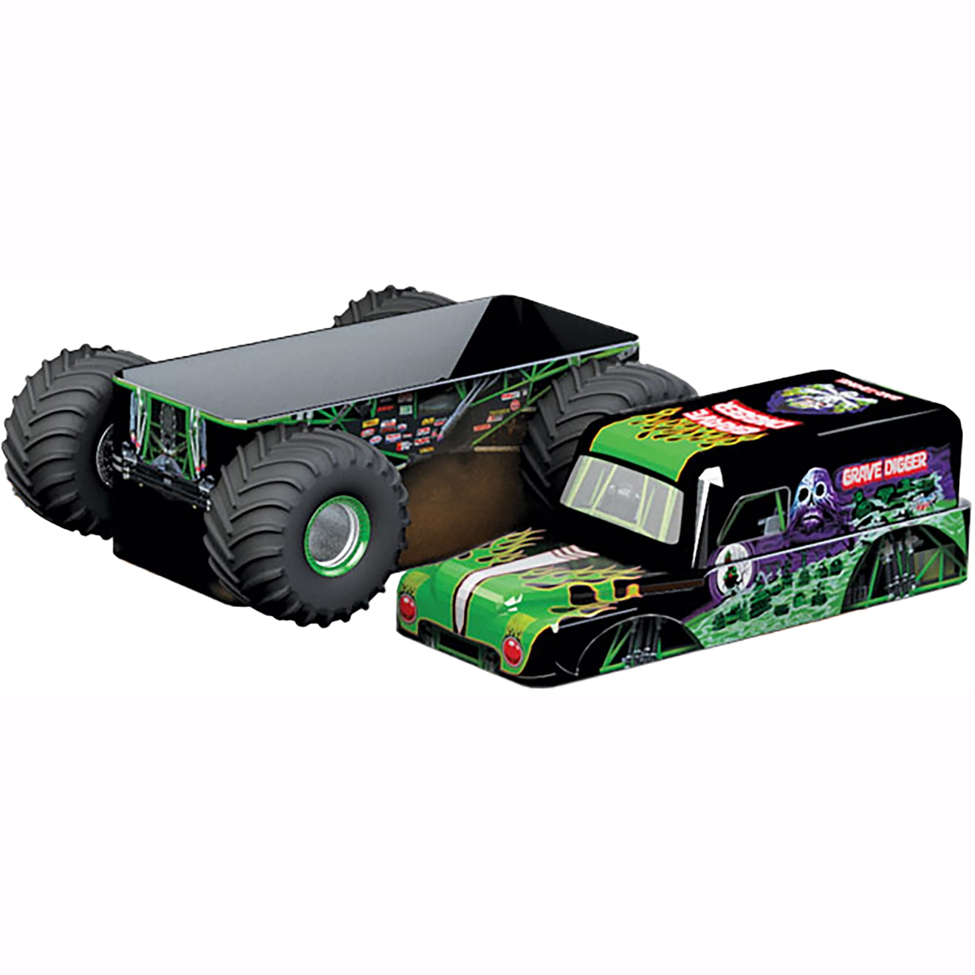 Eurographics: Monster Jam Grave Digger - 550 Piece Puzzle - Iconic Monster Truck-Shaped Collectible Tin, 19x13" Action Jigsaw, Officially Licensed