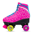 thumbnail image 3 of Stmax Quad Roller Skates for Girls and Women-Size 2.5 Kids to 8.5 Women -Outdoor, Indoor and Rink Skating- Classic High Cuff with Adjustable Lace System (Pink and Blue, 7 Adult), 3 of 10