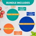 thumbnail image 3 of Juego de 6 tapas de repuesto para recipientes Pyrex sin BPA, 3 of 6