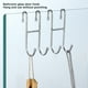 thumbnail image 3 of Inteprter Gancho para puerta de ducha de acero inoxidable sobre la escobilla de goma para baño de vidrio sin marco en forma de S, sin perforaciones, 2 Juegos de accesorios de baño Inteprter HA081109-00, 3 of 6