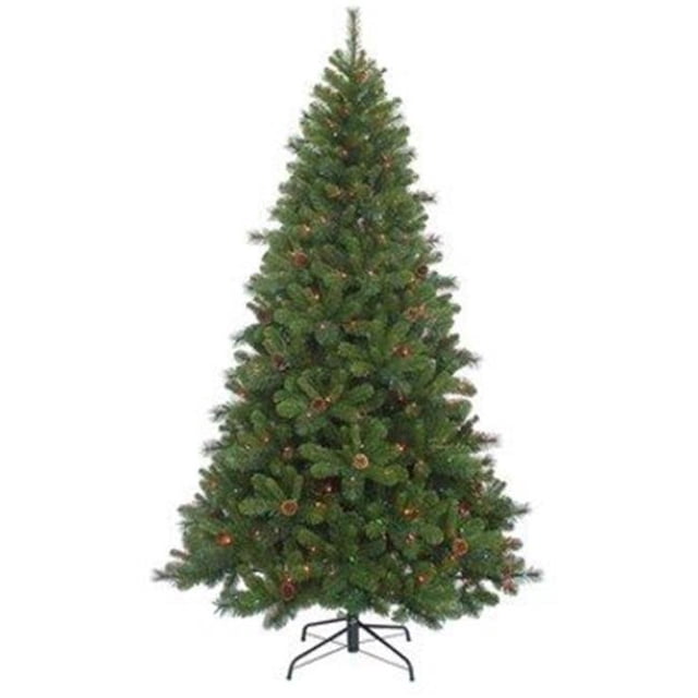 Kurt S. Adler TR70754PLM 7.5 ft. Pre-Lit Multi Color Burlington Spruce