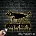 thumbnail image 4 of Craftnamesign Custom German Shepherd Dog Metal Key Holder, Decorative Key Holder, Metal Coat Rack, 4 of 5