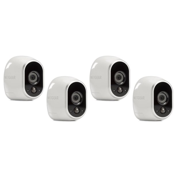 Arlo Vmc3030 100nar Vmc3030 100nas Wire Free Indoor Outdoor Security Camera 4 Pack Base Station Not Included Certified Refurbished Walmart Com Walmart Com