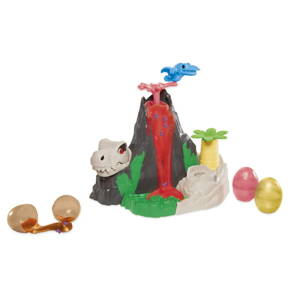 Play-Doh Slime Dino Crew Lava Bones Island Volcano Playset for Kids 4 ...