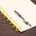 thumbnail image 5 of Unique Bargains 0.8' OD 0.6' ID Loose Leaf Rings Binder Ring Plastic for Book DIY Scrapbook Notebook, Yellow 50 Pack, 5 of 5