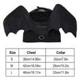 thumbnail image 4 of Halloween Pet Bat Wings Costume for Small Dogs & Cats, Black Polyester Lightweight Outfit, Size M, 4 of 8