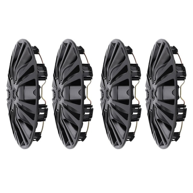 16in Wheel Hub Covers, 4Pcs R16 Snap On Wheel Rims Cover ABS Hubcaps Set Universal Fit for Car Truck SUV