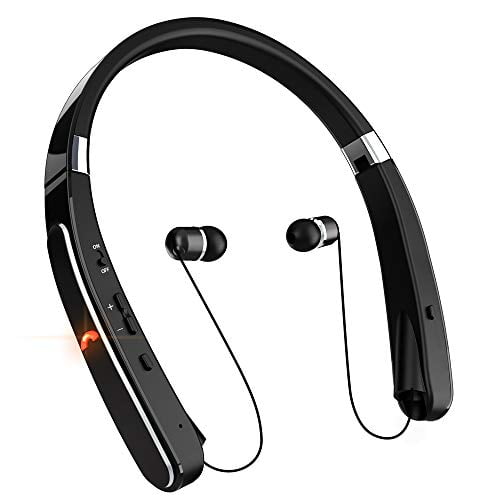 neckband bluetooth headphones retractable