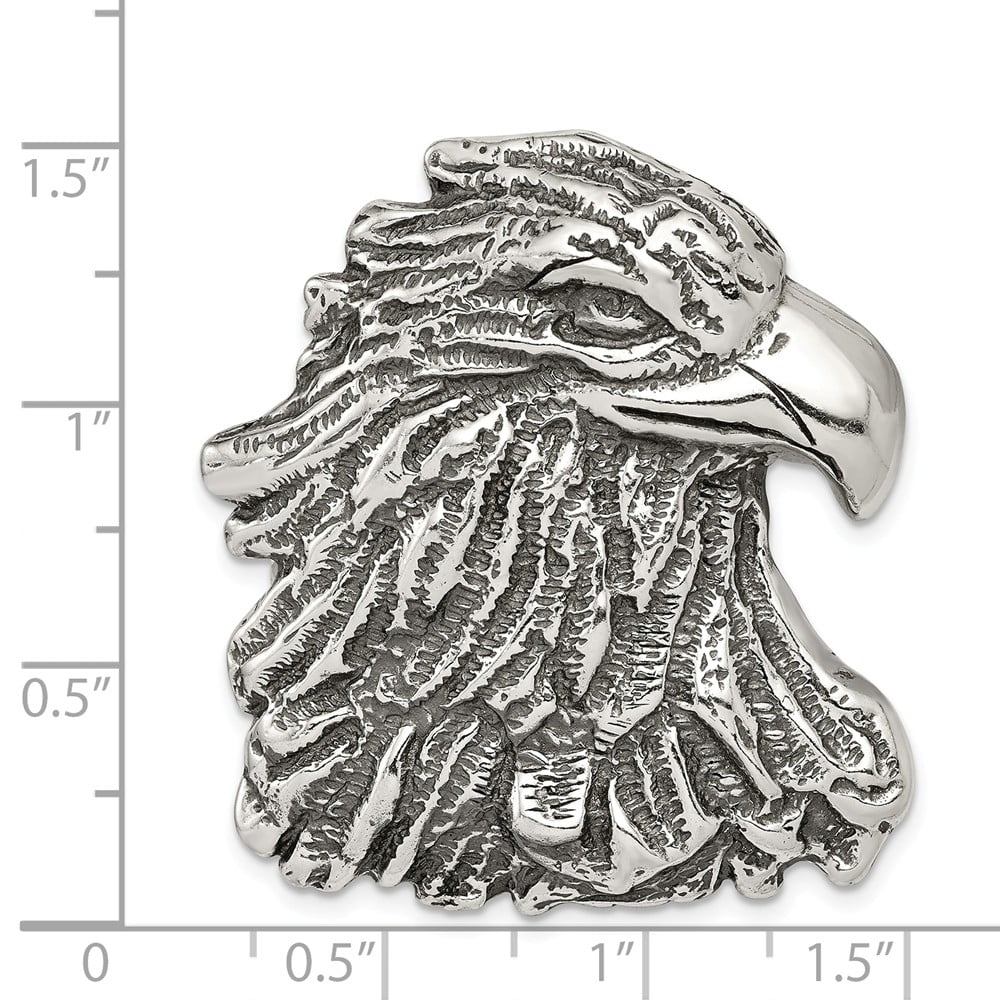 Eagles Head sterling silver TINY charm .925 x 1 Eagle heads charms 