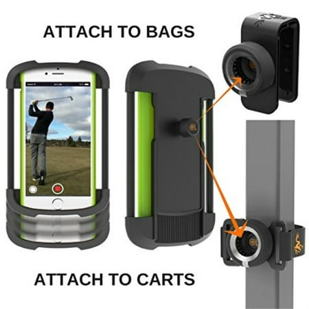 frogger golf - record golf swing phone latch-it - universal smart phone holder attachment to golf bags and golf carts | part of the 2017 pga merchandise show 