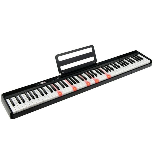 Infans 88Key Electric Lighted Piano Portable MIDI Keyboard Split