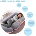 thumbnail image 2 of Body J-Shaped Pregnancy Pillows, Pure Cotton Maternity Pillow, Full Body Pregnant Women Pillow, Extra Comfort Oversize-57x 27.5x7.9 inches, 2 of 8