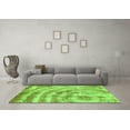 thumbnail image 3 of Ahgly Company Indoor Square Abstract Green Modern Area Rugs, 5' Square, 3 of 4