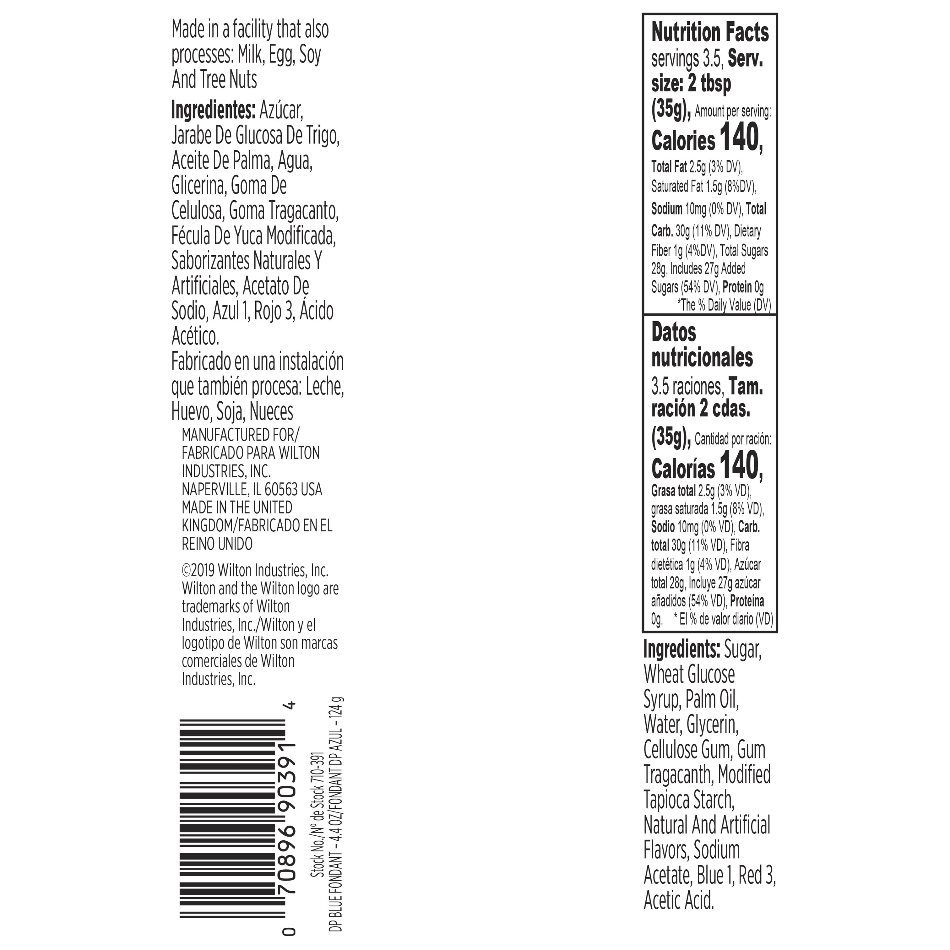 Wilton Decorator Preferred Fondant, Blue, Vanilla-Flavored, 4.4oz -  Walmart.com, image size:3025x3025